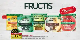 Coto Shampoo sólido hair food varios tipos garnier fructis oferta