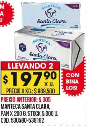 Coto Manteca santa clara oferta