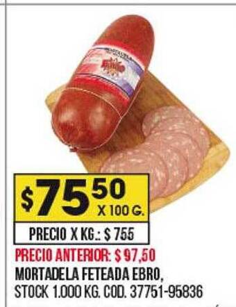 Coto Mortadela feteada ebro oferta