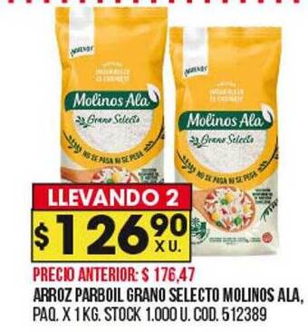 Coto Arroz parboil grano selecto molinos ala oferta