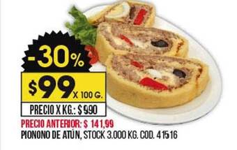 Coto Pionono de atún oferta