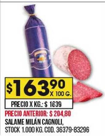 Coto Salame milán cagnoli oferta