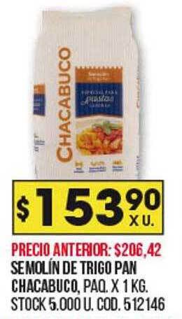Coto Semolín de trigo pan chacabuco oferta