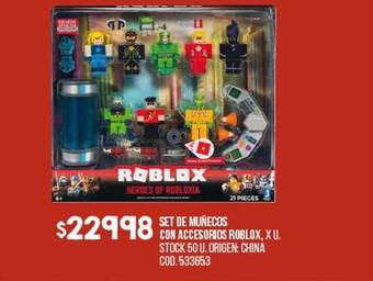 Set de muñecos con accesorios roblox