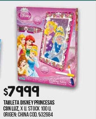 Coto Tableta disney princesas con luz oferta