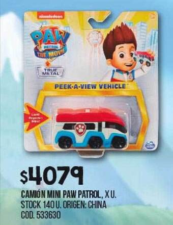 Coto Camión mini paw patrol oferta