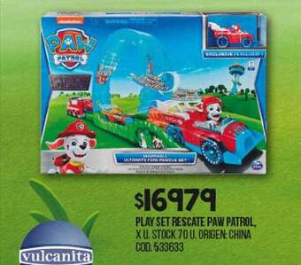 Coto Play set rescate paw patrol oferta