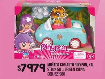 Coto Muñeco con auto pinypon oferta