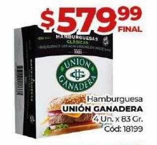 Diarco Hamburguesa unión ganadera oferta