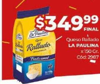 Diarco Queso rallado la paulina oferta