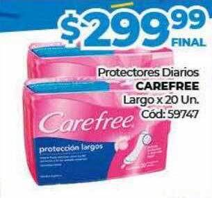 Diarco Protectores diarios carefree largo oferta