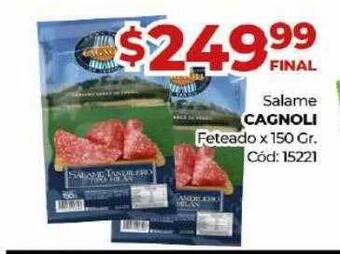 Diarco Salame cagnoli feteado oferta