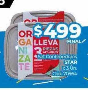 Diarco Set contenedores star oferta