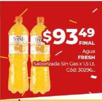 Diarco Agua fresh saborizada sin gas oferta