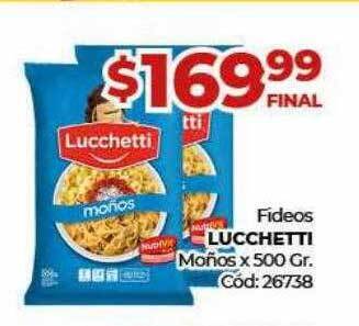 Diarco Fideos lucchetti moños oferta