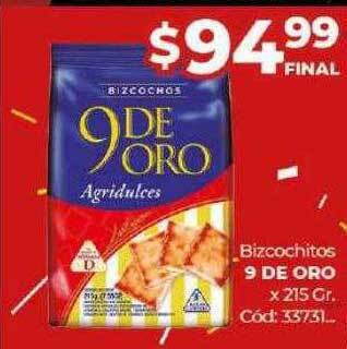 Diarco Bizcochitos 9 de oro oferta