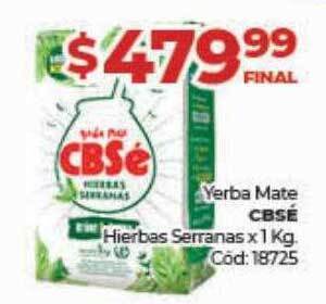Diarco Yerba mate cbsé hierbas serranas oferta