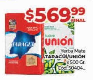 Diarco Yerba mate taragüí unión oferta