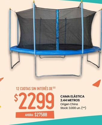 Changomas Cama elástica 2.44 metros oferta