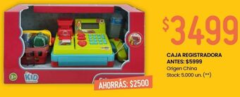 Changomas Caja registradora oferta