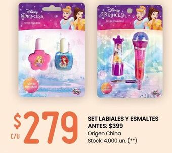Changomas Set labiales y esmaltes oferta