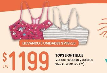 Changomas Tops light blue oferta