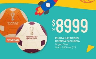 Changomas Pelota qatar 2022 licencia exclusiva oferta