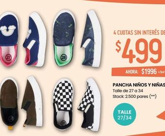 Changomas Pancha niños y niñas oferta