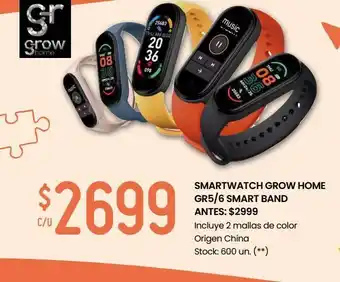 Changomas Smartwatch grow home gr5/6 smart band oferta