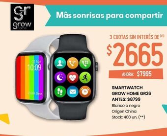 Changomas Smartwatch grow home gr26 oferta