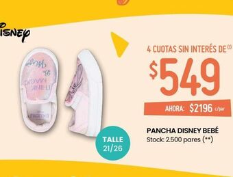 Changomas Pancha disney bebé oferta