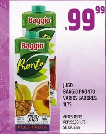 Supermercados Todo Jugo Baggio Pronto Varios Sabores 1lts oferta