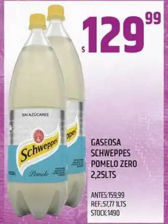 Supermercados Todo Gaseosa Schweppes Pomelo Zero 2,25lts oferta