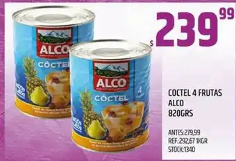 Supermercados Todo Coctel 4 Frutas Alco 820grs oferta