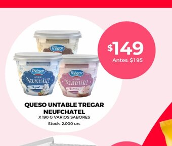 Supermercados Tadicor Queso untable tregar neufchatel oferta