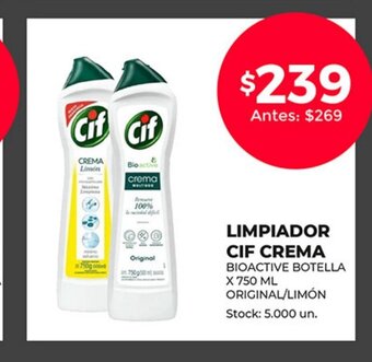 Supermercados Tadicor Limpiador Cif Crema oferta