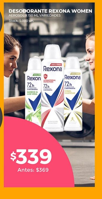 Supermercados Tadicor Desodorante rexona women oferta