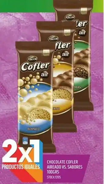 Supermercados Todo Chocolate Cofler Aireado Vs. Sabores 100grs oferta
