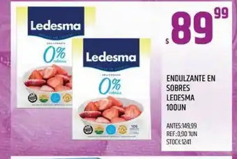 Supermercados Todo Endulzante En Sobres Ledesma 100un oferta