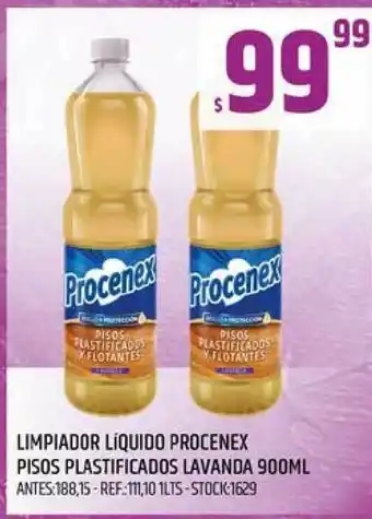 Supermercados Todo Procenex Limpiador Líquido Pisos Plastificados Lavanda 900ml oferta