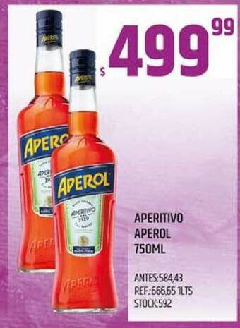 Supermercados Todo Aperitivo Aperol 750ml oferta