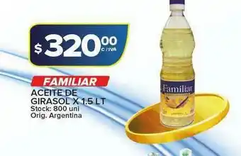 Carrefour Maxi Familiar Aceite De Girasol x1.5 Lt oferta