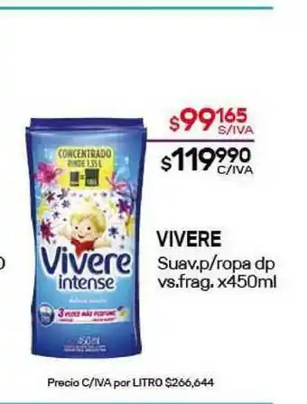 Nini Mayorista Vivere x450 ml oferta