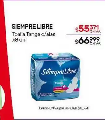 Nini Mayorista Siempre Libre x8 uni oferta