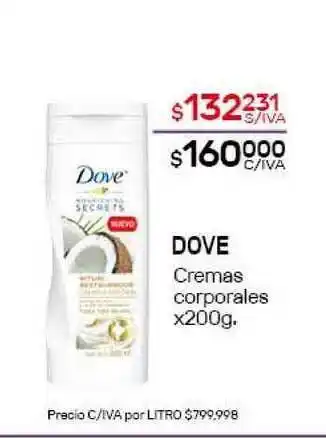 Nini Mayorista Dove Cremas Corporales x200 g oferta