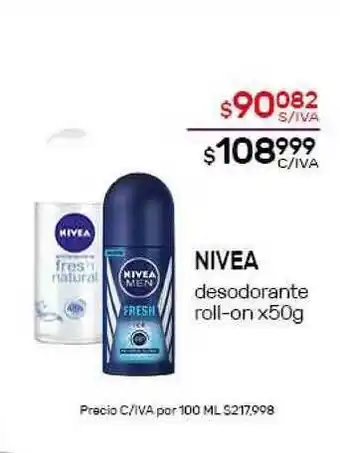 Nini Mayorista Nivea Desodorante Roll-on x50 g oferta