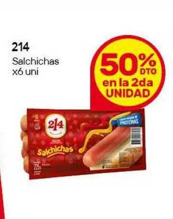 Nini Mayorista 214 Salchichas x6 uni oferta
