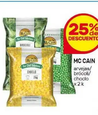 Nini Mayorista Mc Cain Arvejas- Brocoli- Choclo x2 k oferta