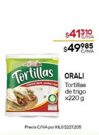 Nini Mayorista Orali Tortillas De Trigo x220 g oferta