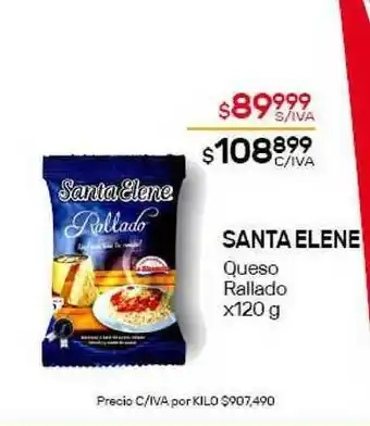 Nini Mayorista Santa Elene Queso Rallado x120 g oferta